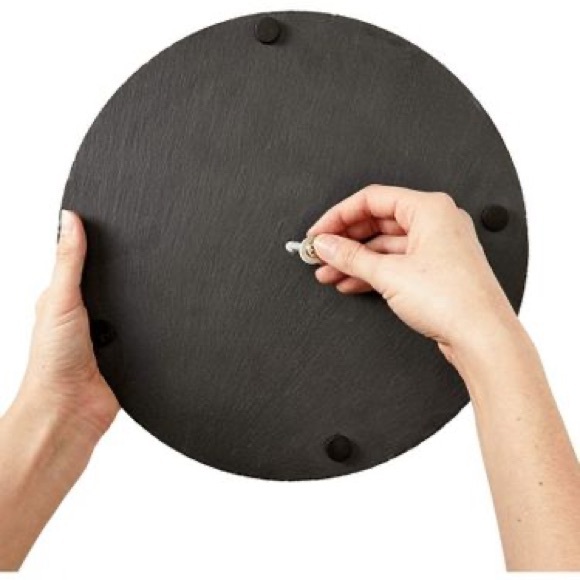 Black Slate 2-Tier Round Cake Stand - Picture 3 of 7